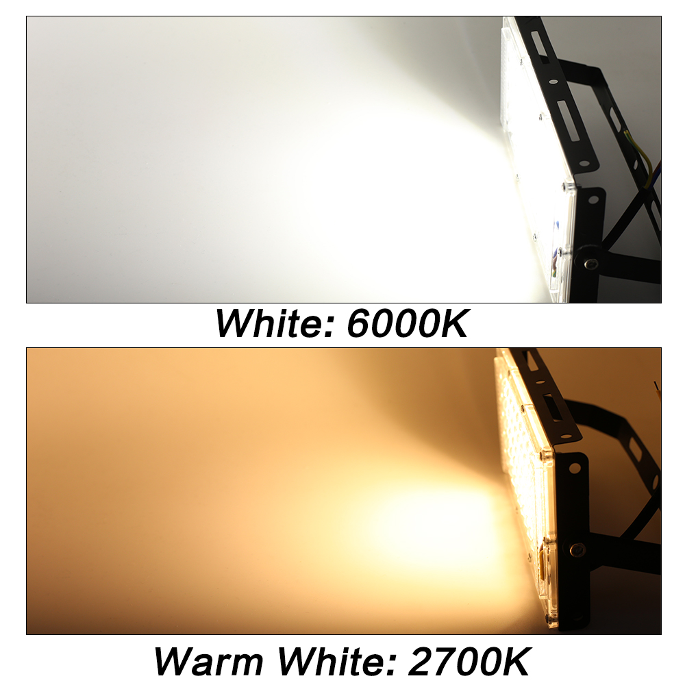 2Pcs/Lot 100W Wall Lamp LED Flood Light Outdoor AC 220V 230V IP65 2,835 Floodlight LED Aluminum Body Adjustable Spotlight