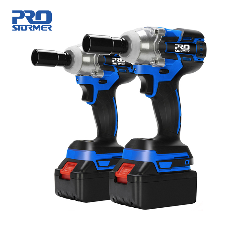 21V Impact Wrench Brushless Cordless Electric Wrench Power Tool 320N.m Torque Rechargeable Extra Battery Avaliable By PROSTORMER