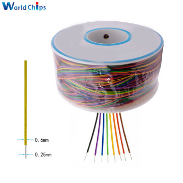 Wrapping Wire 250M 30 AWG B-30-1000 8 color AWG30 Cable Breadboard Jumper Colored Insulation