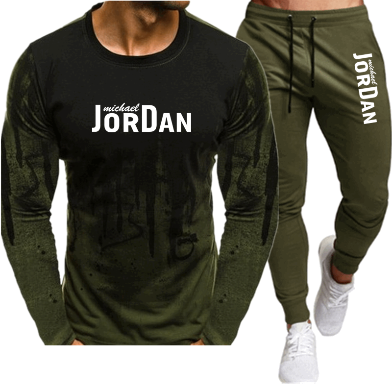 2020 Men's Sets T Shirts+pants Two Pieces Sets Casual Tracksuit Men/Women Jordan 23 suit print Tops+Pants Gyms Fitness trousers