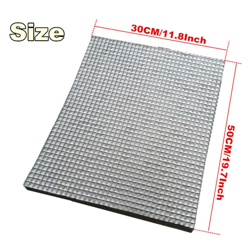 5Pcs 10mm Car Firewall Door Hood Floors Trunk Sound Insulation Heat Barrier Mat