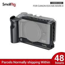 SmallRig Cage for Canon EOS M6 Mark II Feature w/ Comfortable Handle Grip 2 Cold Shoe Mount for Vlogging Accessries Attach 2515B