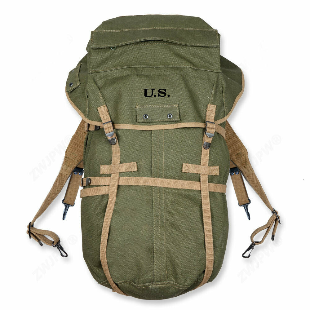 tomwang2012. US Marine Corps M1943 Field Backpack U.S. Army Knapsack Military War Reenactments High Quality Ww2 Bag