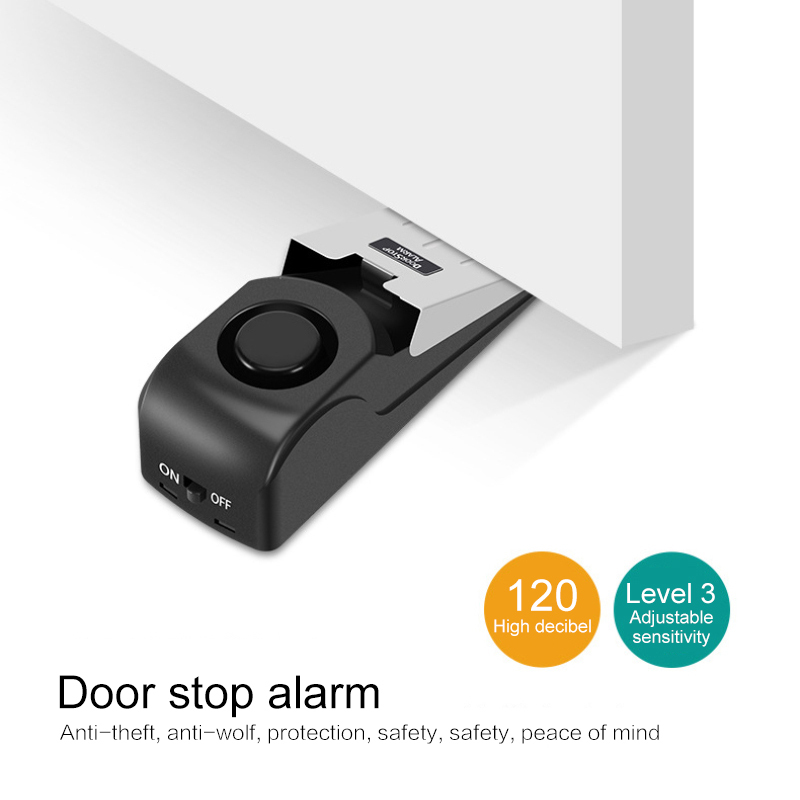 Door Stop Alarm Home Travel Wireless Security System Burglar Alarm
