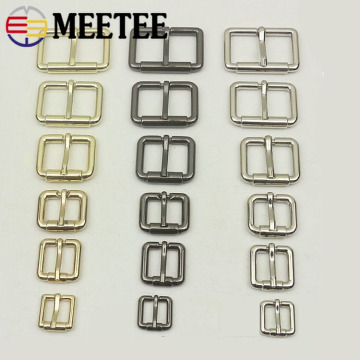 5pcs 13-38mm Belt Buckles Metal Bag Strap Web Adjust Roller Pin Buckle Snap Rectangle Leather Craft DIY Accessories F3-22