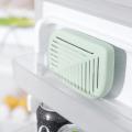 Leaf Shape Refrigerator Air Fresh Box Purifier Charcoal Deodorize Absorber Freshener Eliminate Odors Smell 3 Color