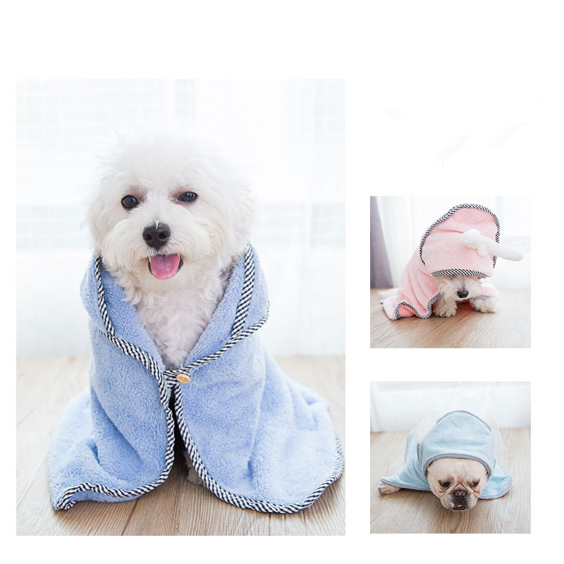 Dog Towel Cat Bath Towel Strong Absorbent Pet Towel Bath Towel Dog And Cat Bathrobe Blanket Dual-Purpose Pet Products