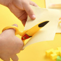 1PC Children's Kids DIY Scrapbook Photo Scissor Cartoon Kindergarten Safety Scissors Round Head Handmade Paper Cutting Scissors