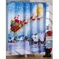 Waterproof Shower Curtain Bathroom Christmas pattern