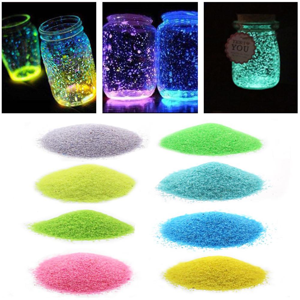 Luminous Sand Stones Party Garden Glow In Dark Ornaments DIY Starry Wishing Bottle Fluorescent Party Aquariums Fish Tank Decor