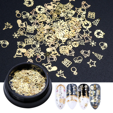 Christmas Special Nail Sequins Snowflake Bells Stars Nail Decoration Thin Patch Nail Art Rxquisite Fashion