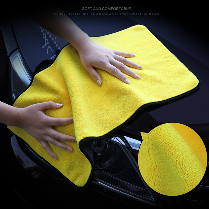 850GSM Thicken Super Quality Car Care Polishing Wash Towels Soft Microfiber Car Washing Drying Towel Car Kitchen Cleaning Cloth