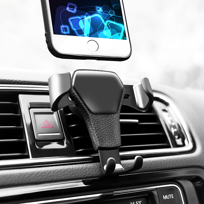 Hot Auto Car Holder Mini Air Vent Mount Gravity Phone Mobile Holder Universal for IPhone X 8 Car Holder Stand