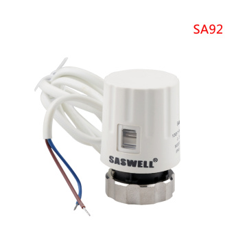Electric Thermal Actuator with electrical on/off-controls, thermostatic mixing valve actuator ,floor heating parts Saswell SA92