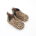 Wholesale Winter Leopard Baby Genuine Leather Boots