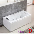 1.5 M Acrylic Bathtubs With Bath pillow and Faucet A1505 Freestanding Whirlpool Single Adult Bath tub Surfing Massage Bathtub