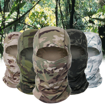 Windproof Spring Winter Camouflage Cotton Cycling Motorcycle Cap Balaclava Hats Full Face Mask Men Women Helmet Head Protection