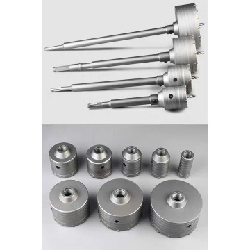 SDS PLUS 30-160mm Concrete Hole Saw Electric Hollow Core Drill Bit Shank 110-530mm Cement Stone Wall Air Conditioner Alloy