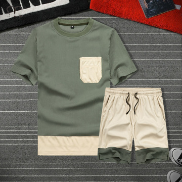 Men's Sets 2 Piece T Shirt Sweatpants Track Suit Shorts Jogger Sets Casual Tracksuit Men Sportswear Set Brand Clothing Oversize