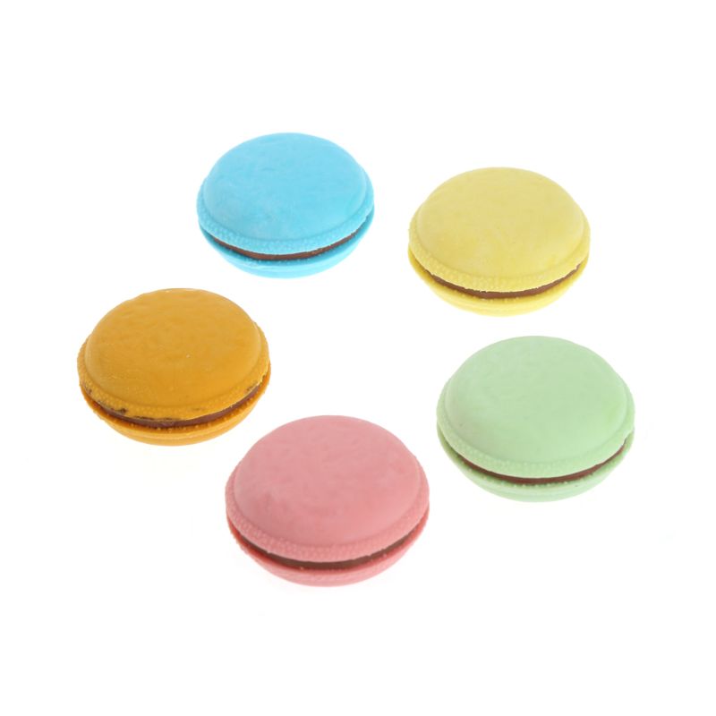 5Pcs Colorful Macaron Shape Eraser School Office Stationery Supplies Gift Decor
