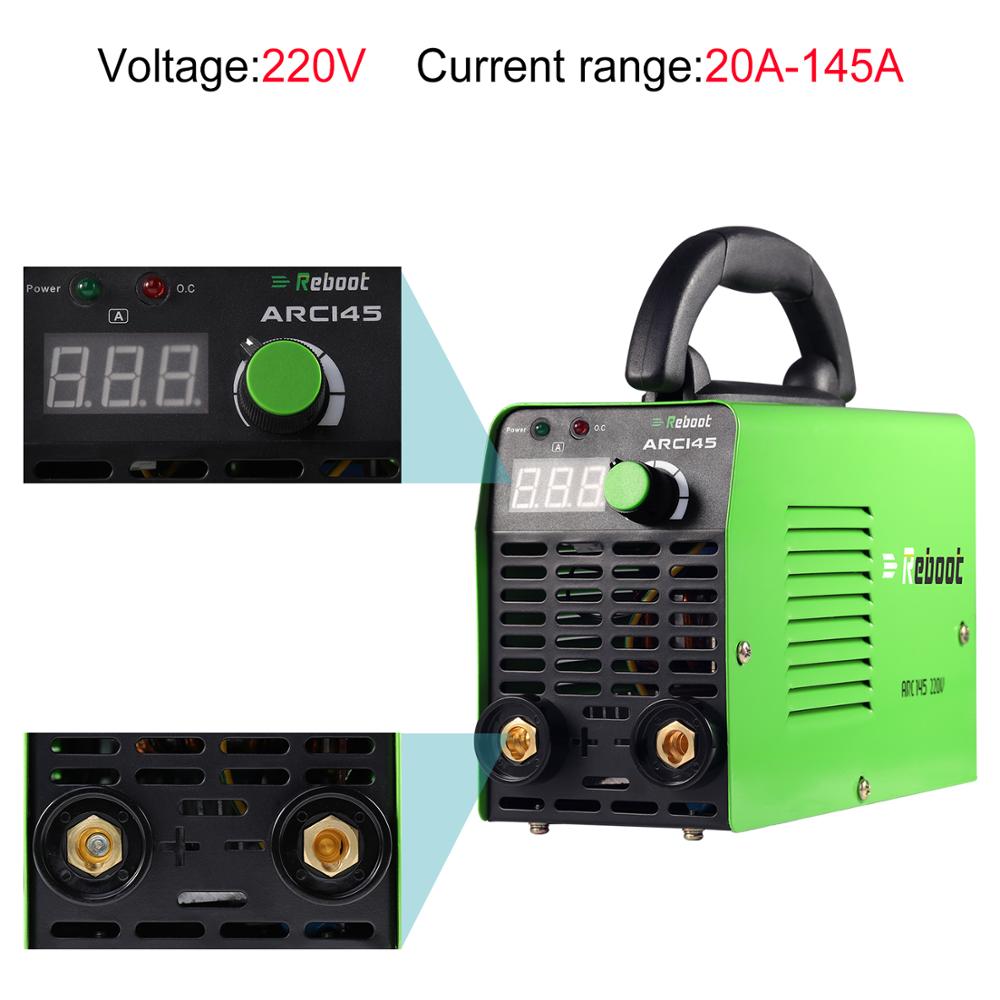 REBOOT Welder ARC145 MMA Stick Welder Inverter Machine Mini 1/16~1/8 inch Electrode Portable Welder