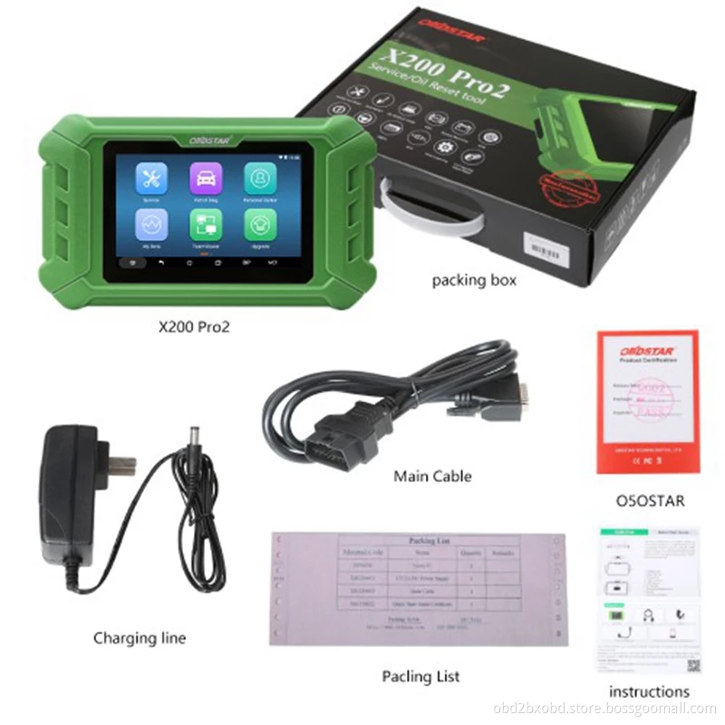 OBDSTAR X200 Pro2 Oil Reset Tool Support Car Maintenance to Year 2020