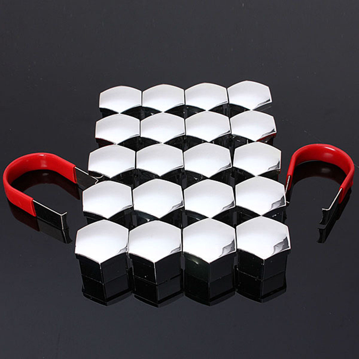 20pcs 19mm Car Plastic Tyre Wheel Hub Covers Caps Bolts Covers Nuts Alloy Wheel Protector