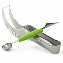 Stainless Steel Watermelon Slicer, with Double-End Melon Baller karpuz dilimleyici Fruit Knife Fast Smart Kitchen Tools 2pc/set