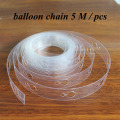 5M Plastic Balloon Chain PVC Rubber Wedding Party Birthday Balloons Backdrop Decor Balloon Chain Arch 410 Holes DIY decoration