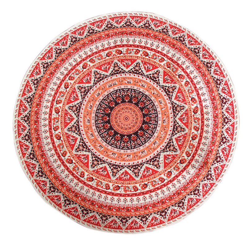 Microfiber Round Beach Towel Indian Mandala Swimming Bath Towel Printed Throw Round Mat Yoga Mat Beach Towel Blanket Decor