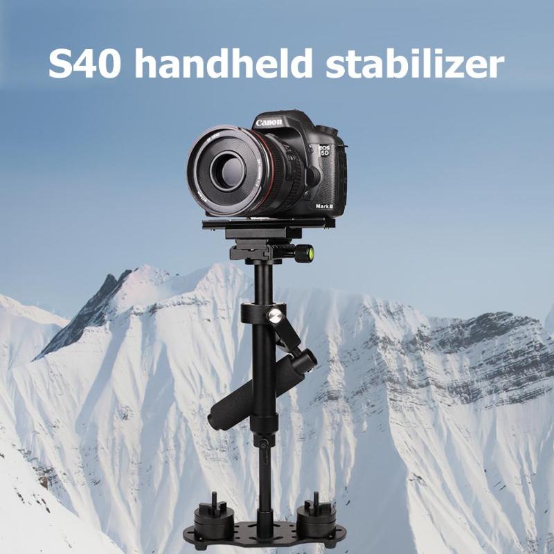 S40 Aluminum Alloy Handheld DSLR Stabilizer Portable Anti-shake Phone Holder Mount Camera Stabilizer Photo DSLR Accessories New