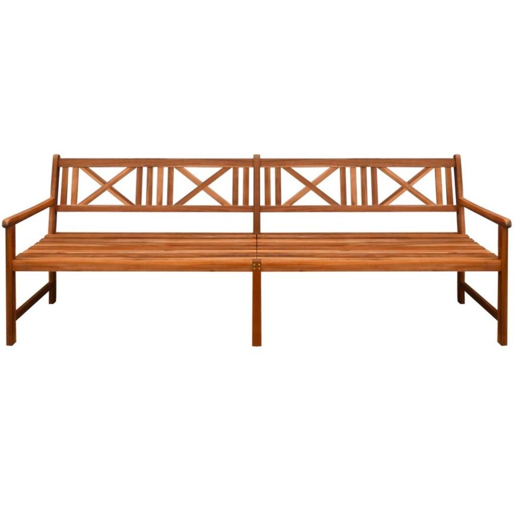 [AU Warehouse]Furniture Garden Bench Solid Acacia Wood 240x56x90 cm Brown