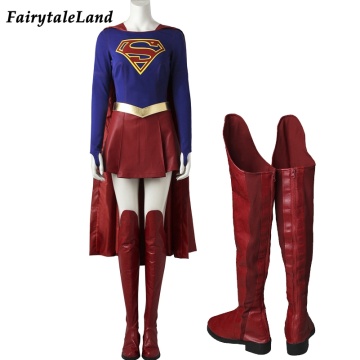 Supergirl costume Carnival cosplay party fancy costumes TV show Supergirl cosplay suit superhero costume jumpsuit custom made