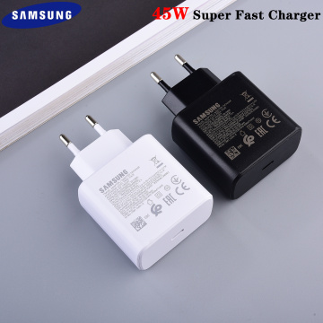 Original SAMSUNG 45W USB-C Super Fast Charger EU/US PD Quick Charger Adapter For GALAXY Note 10+/20+/10plus S20 Ultra S 20+ A91