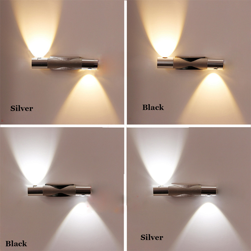 Modern Adjustable direction of light source 2W LED Wall Light bathroom wall lamp for Home Lighting Bedroom Corridor Wall Lamp