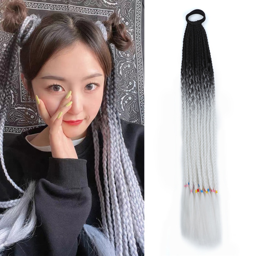 Alileader Long Box Crochet Synthetic Hairpiece Ombre Braiding Hair Extensions Braid Ponytail With Hair Rubber Bands Supplier, Supply Various Alileader Long Box Crochet Synthetic Hairpiece Ombre Braiding Hair Extensions Braid Ponytail With Hair Rubber Bands of High Quality