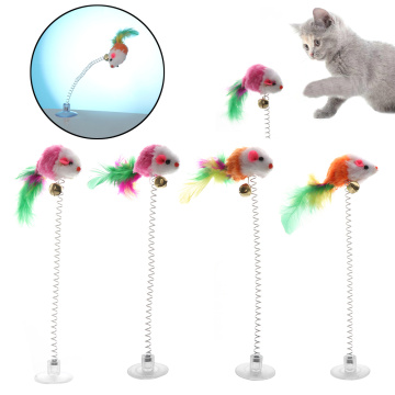 Color Random!!!1 PC Plastic Pet Toys Cat's Mouse-like Toy Rabbit Stick Long Pet Funny Toy New Cat Playing Toy Pet Accessories