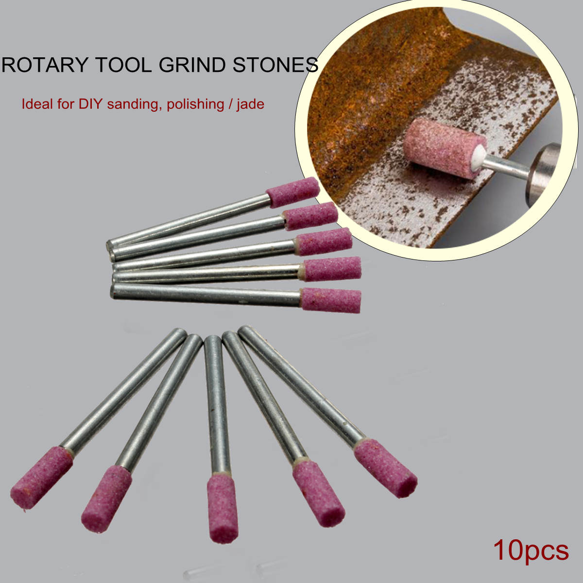 Wholesale Price 10pcs/set Abrasive Mounted Grind Stones Rotary Tool Chainsaw Sharpening For Dremel HQ