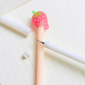 Z45 2X Fresh Strawberry Pineapple Fruit Gel Pen Stationery School Supply Black Ink