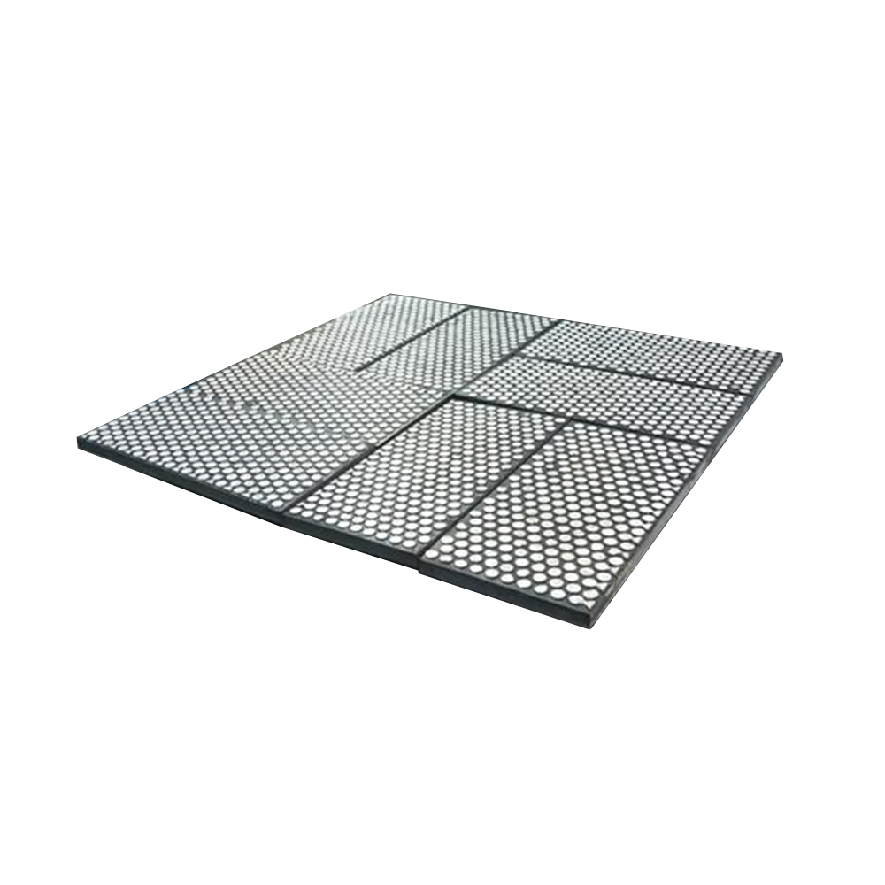 White wear-resistant chute ceramic liner