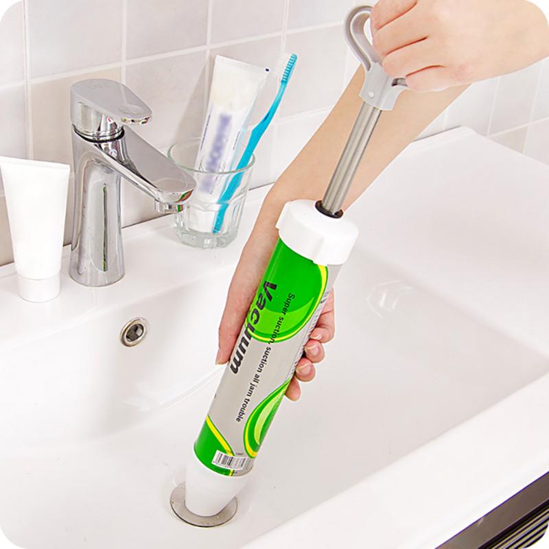 High-Pressure Manual Sink Plunger Opener Toilet Vacuum Bathroom Clog Remover Vacuum Pipe Toilet Air Power Drain Blaster Cleaner