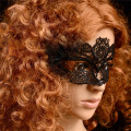 Black Sexy Mysterious Women Lace Eye Mask Gothic Nightclub Dance Party Mask Multi-use Masquerade Party Formal Mask Costume