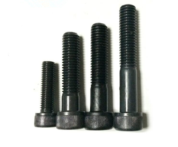 5PCS M8 Black 12.9 Cylinder Head Hex Socket Screw Cup Head Bolt M8*50/55/60/65/70/75/80/90/100mm
