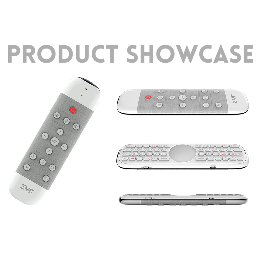 ZYF Z10 Air Mouse 2.4G Fully Backlight Wireless Keyboard Touch-pad + Voice Remote + Anti-lost Function, for Android TV Box