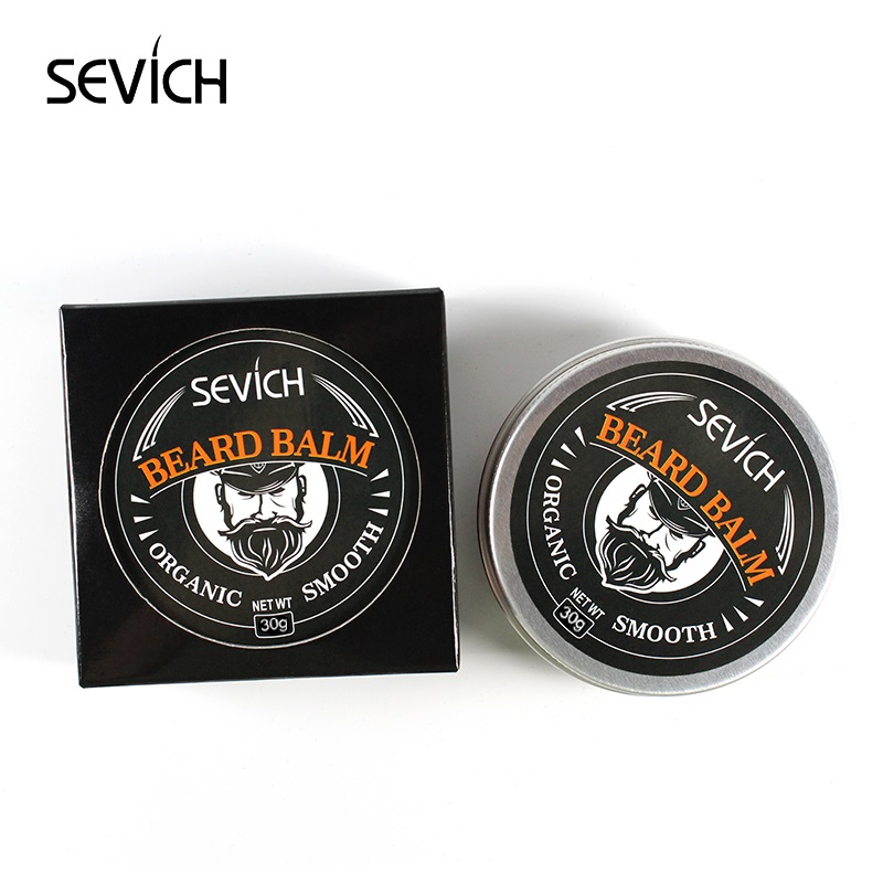 Sevich Natural Beard Balm Wax Moisturizing Styling Conditioner For Beard Growth Smoothing Moustache Wax For Men's Beard Care