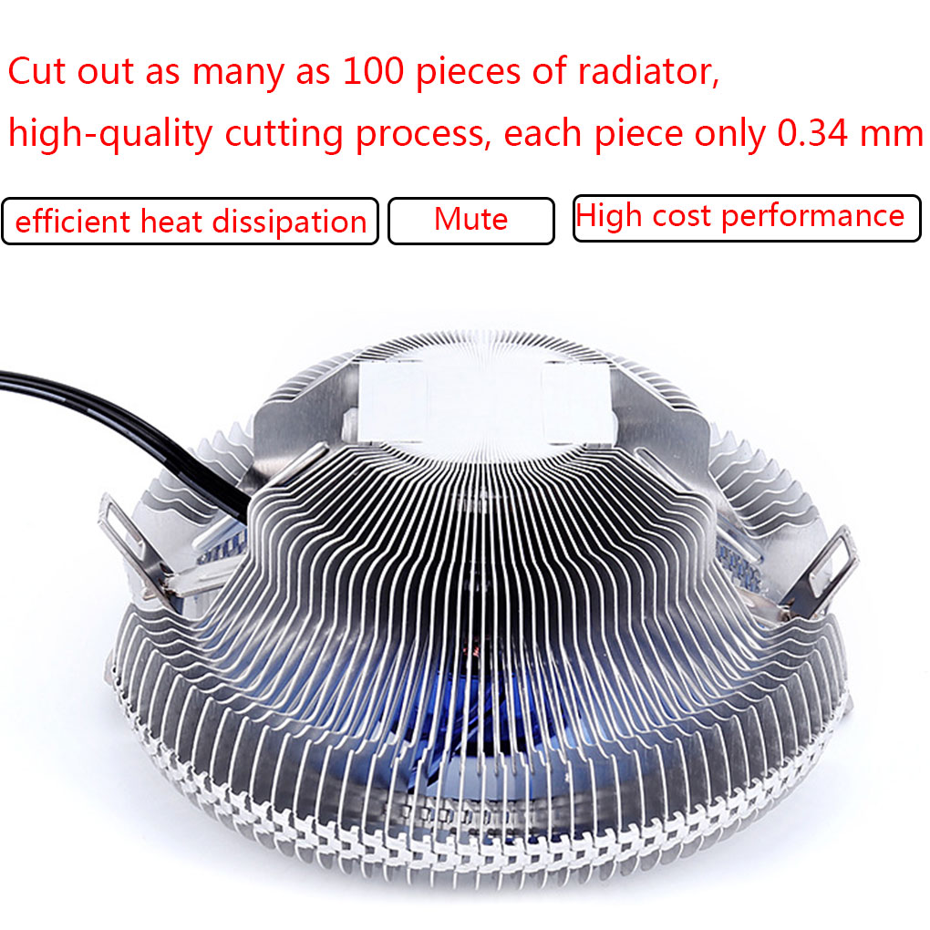 Universal CPU Cooler Fan 12V Hydraulic Bearing Heatsink Fan Computer PC Case Air Cooling Radiator