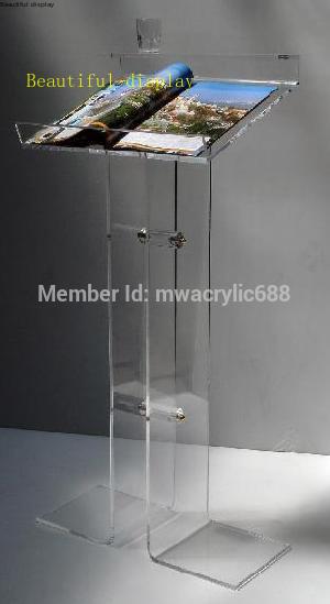 pulpit furniture Free Shipping Hot Sell Deluxe Beautiful Modern Design Cheap Clear Acrylic Lectern acrylic podium plexiglass