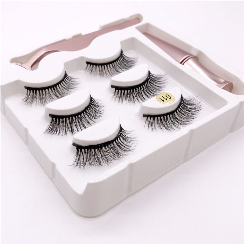 Magnetic Eyelashes 3D Magnetic Lashes Natural False Eyelashes Magnet Lashes Handmade Long Lasting Eyelash Extension Makeup Tools