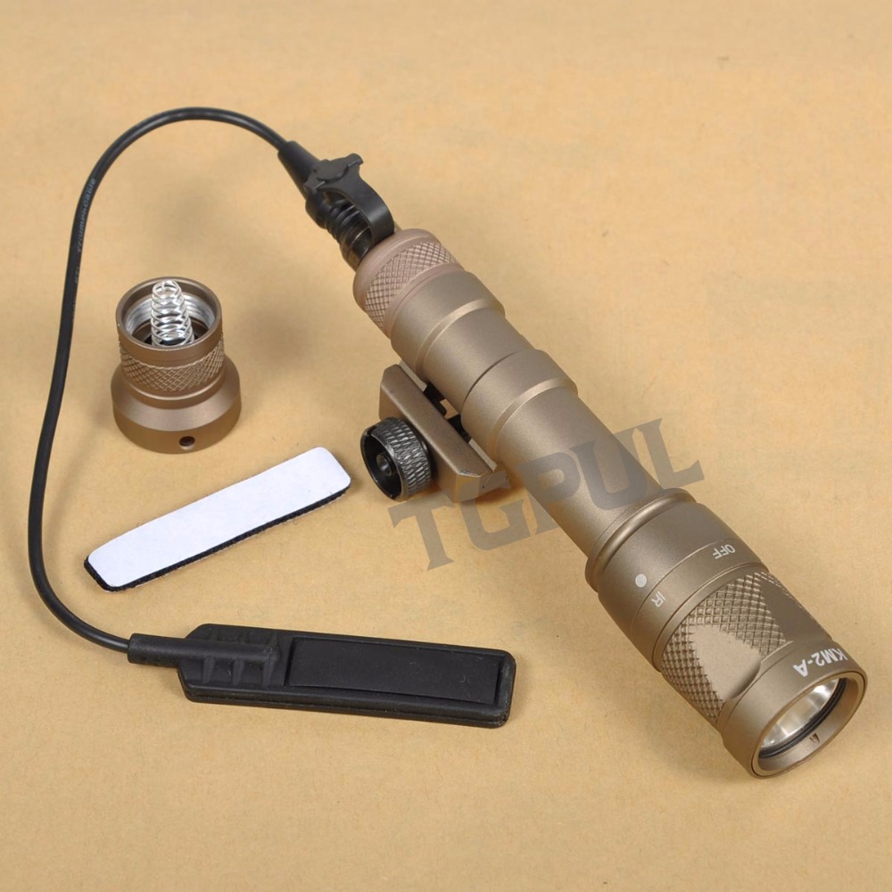 TGPUL M600V Scout Light IR Night Vision Light Constant /Momentary White Light Rifle Torch Flashlight with Picatinny Rail Mount