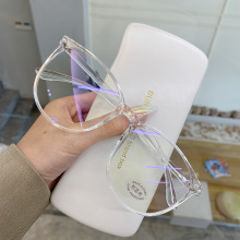 Filter Round Computer Glasses Anti Blue Light Glasses Blocking Men Women Super Light Frame Eyeglasses Pink Clear Spectacles